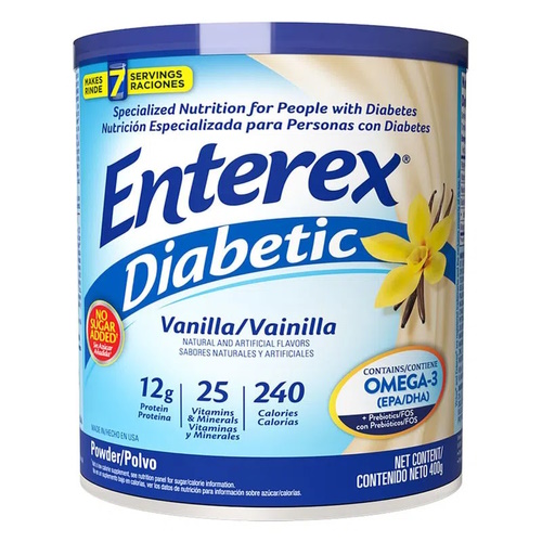 ENTEREX DIABETIC VAINILLA X 400 GR MEGALABS