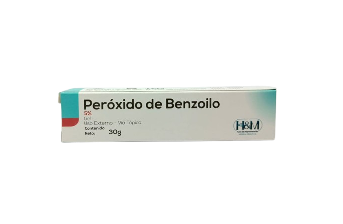 PEROXIDO DE BENZOILO 5% GEL X 30 GR H&M