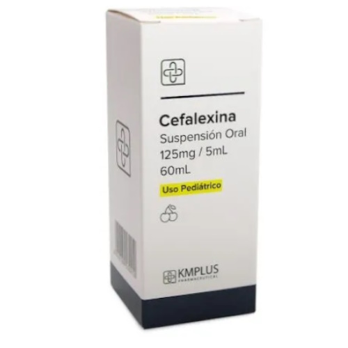 CEFALEXINA 125 MG/5ML SUSP ORAL X 60 ML KMPLUS