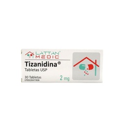 TIZANIDINA 2 MG X 30 TAB LATTAN MEDIC