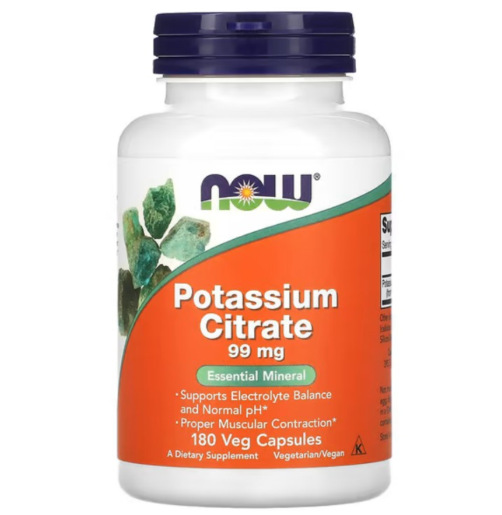 NOW POTASSIUM CITRATE 99 MG X 180 CAP