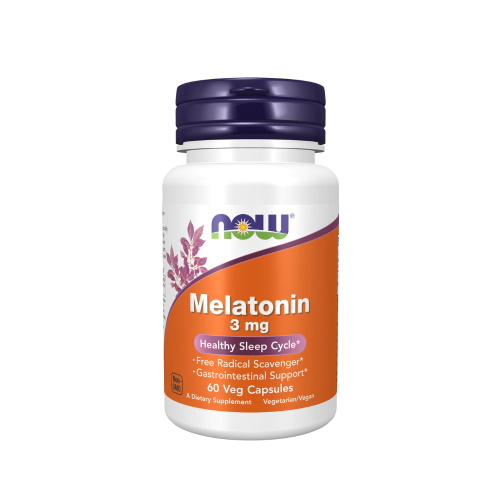 NOW MELATONIN 3 MG X 60 CAP