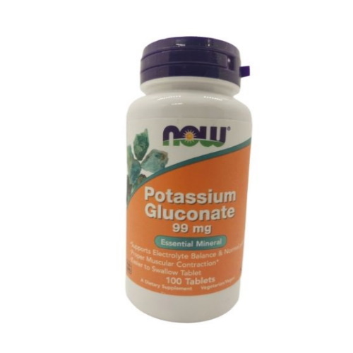 NOW POTASSIUM GLUCONATE 99 MG X 100 TAB