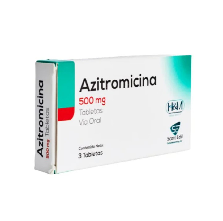 AZITROMICINA 500 MG X 3 TAB H&M