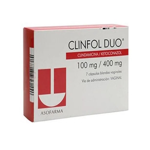 CLINFOL DUO 100 /400 MG X 7 OVULOS VAG ADIUM