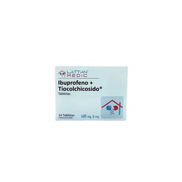 IBUPROFENO + TIOCOLCHICOSIDO 400/4 MG X 14 TAB LATTAN MEDIC