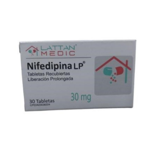 NIFEDIPINA 30 MG L. P. X 30 TAB LATTAN MEDIC