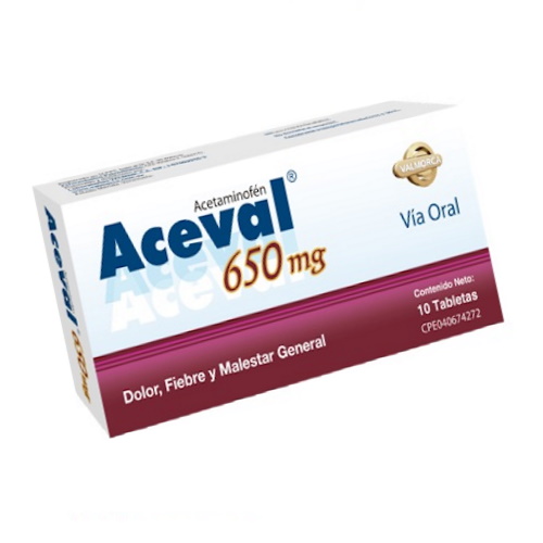 ACEVAL 650 MGS X 10 TAB VALMORCA