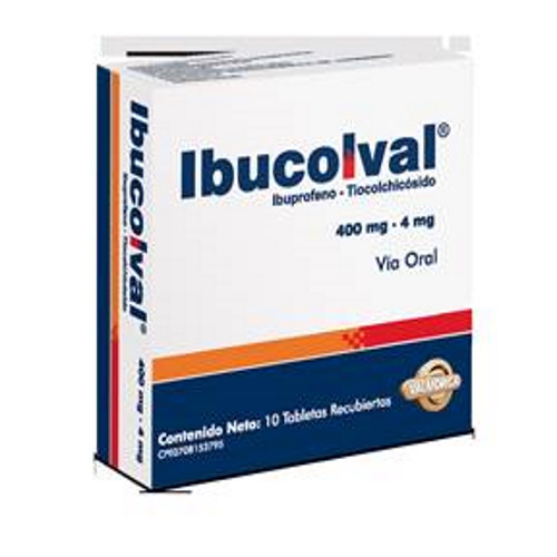 IBUCOLVAL 400/4MG X 10 TAB VALMORCA