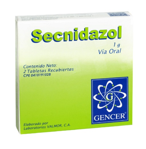 SECNIDAZOL 1 GR X 2 TAB  GENCER