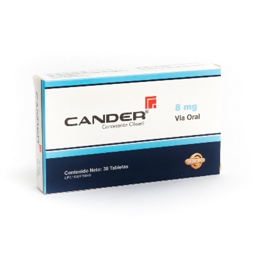 CANDER 8 MG X 30 TAB VALMORCA