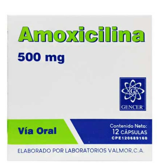 AMOXICILINA 500 MG X 12 CAP GENCER
