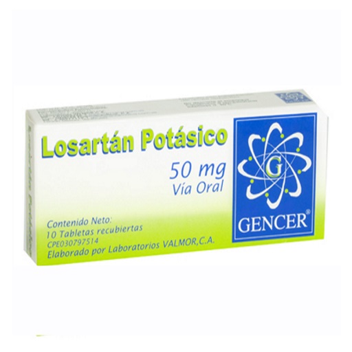 LOSARTAN POT 50 MG X 30 TAB GENCER