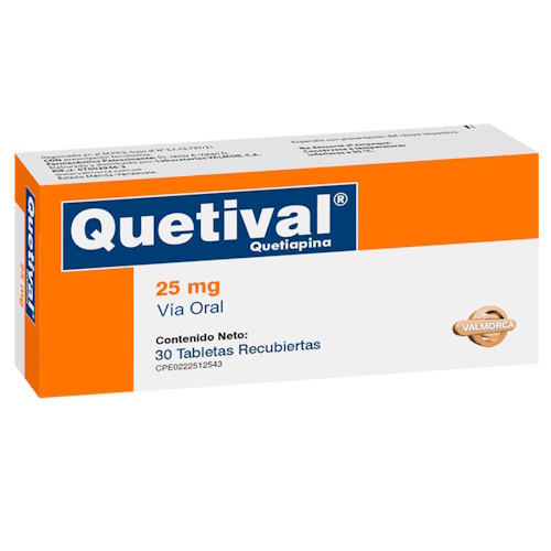 QUETIVAL 25 MG X 30 TAB VALMORCA