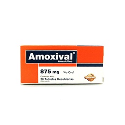 AMOXIVAL 875 MG X 20 TAB