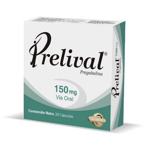 PRELIVAL 150 MG X 20 CAP VALMORCA