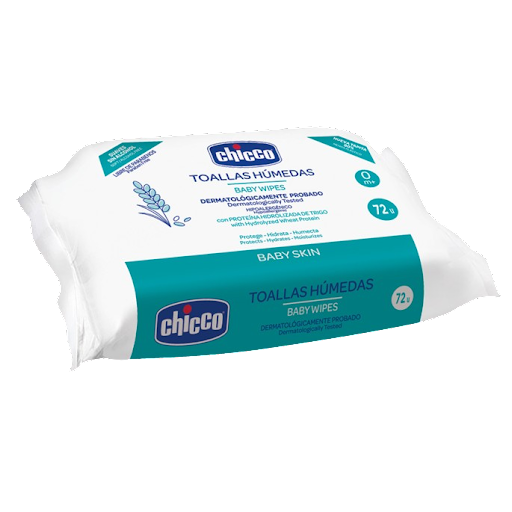 CHICCO TOALLAS HUMEDAS BABY SKIN X 72
