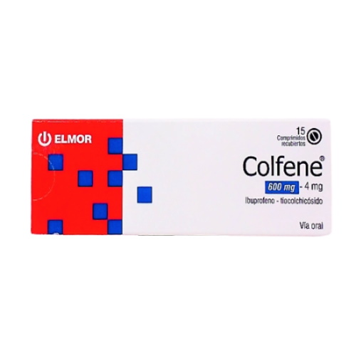 COLFENE 600/4MG X 15 COMP ELMOR