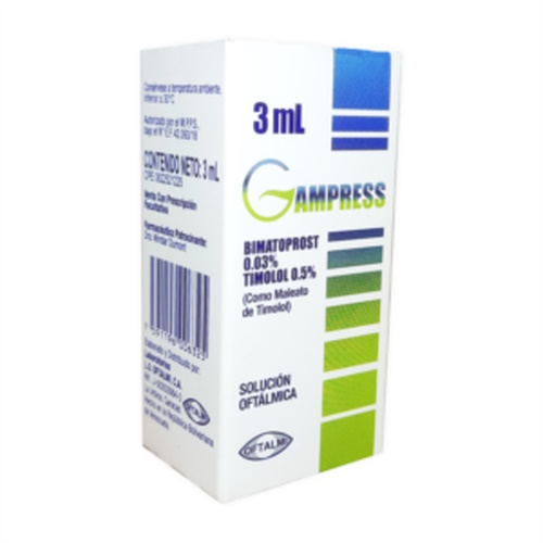 GAMPRESS SOL OFT X 3 ML OFTALMI