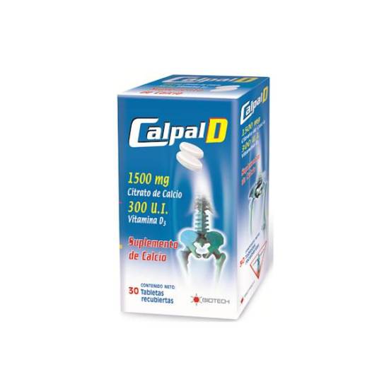 CALPAL D 1500 MG 300 U.I. X 30 TAB REC BIOTECH