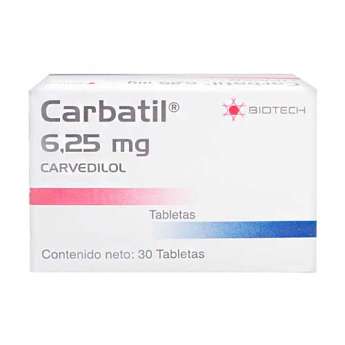 CARBATIL 6.25 MG X 30 TAB BIOTECH