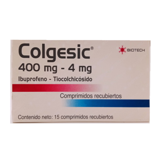 COLGESIC 400/4 MG X 15 COMP BIOTECH