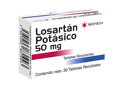LOSARTAN POT 50 MG X 30 TAB BIOTECH