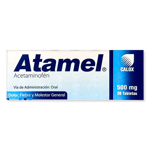 ATAMEL 500 MG X 20 TAB CALOX OTC