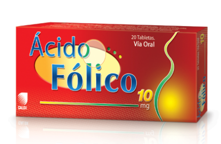 ACIDO FOLICO 10 MG X 20 TAB CALOX OTC