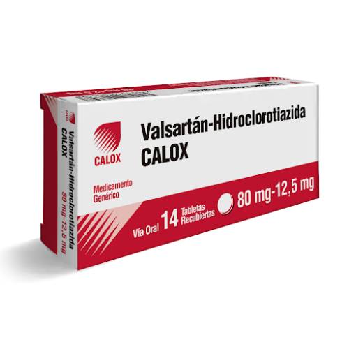 VALSARTAN 80/12.5 MG X 14 TAB CALOX