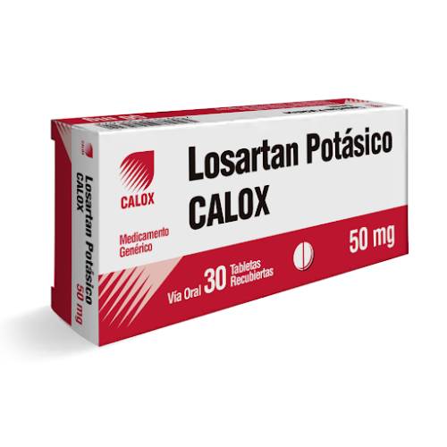 LOSARTAN POT 50 MG X 30 TAB CALOX