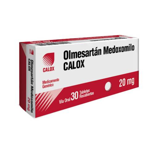 OLMESARTAN 20 MG X 30 TAB CALOX