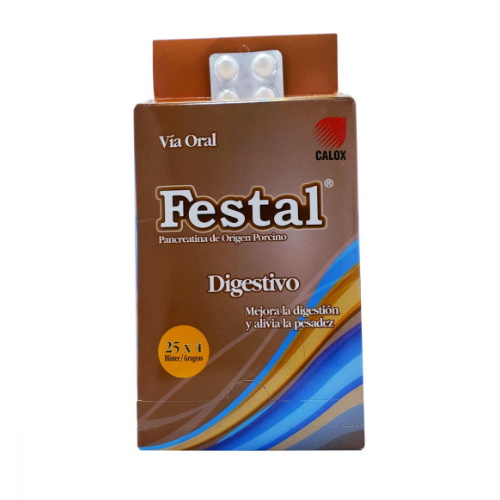 FESTAL GRAGEAS BLISTER X 4 CALOX OTC