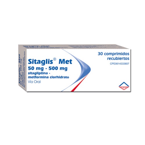 SITAGLIS MET 50/500 MG X 30 COMP LETI