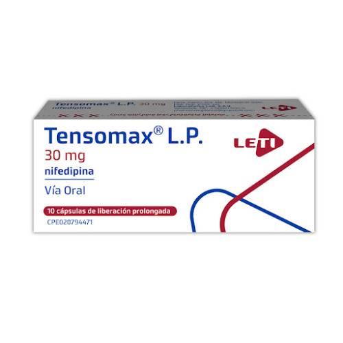 TENSOMAX L.P. 30 MG X 10 CAPS LETI