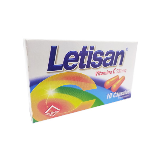 LETISAN 500 MG X 10 CAP SIN AZUCAR LETI