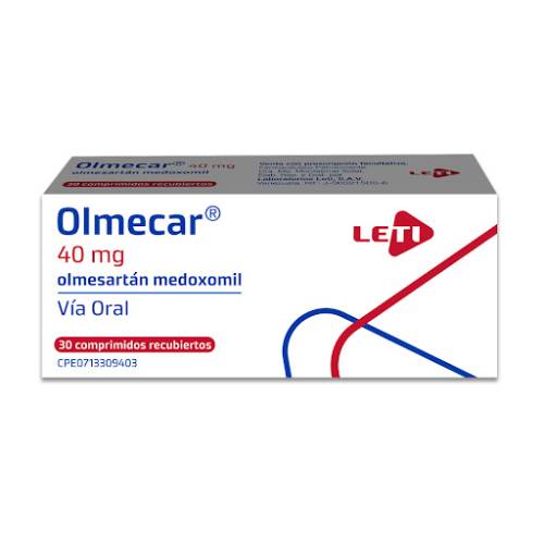 OLMECAR 40 MG X 30 COMP LETI **