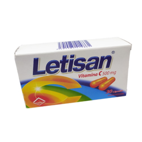 LETISAN 500 MG X 30 CAP SIN AZUCAR LETI