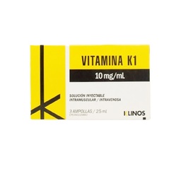 VITAMINA K1 AMP 10MG/2,5 ML X 1 AMP MEGALABS