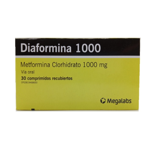 DIAFORMINA 1000 MG X 30 COMP REC MEGALABS