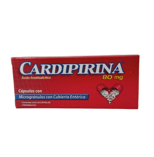 CARDIPIRINA 80 MG X 30 CAP VARGAS