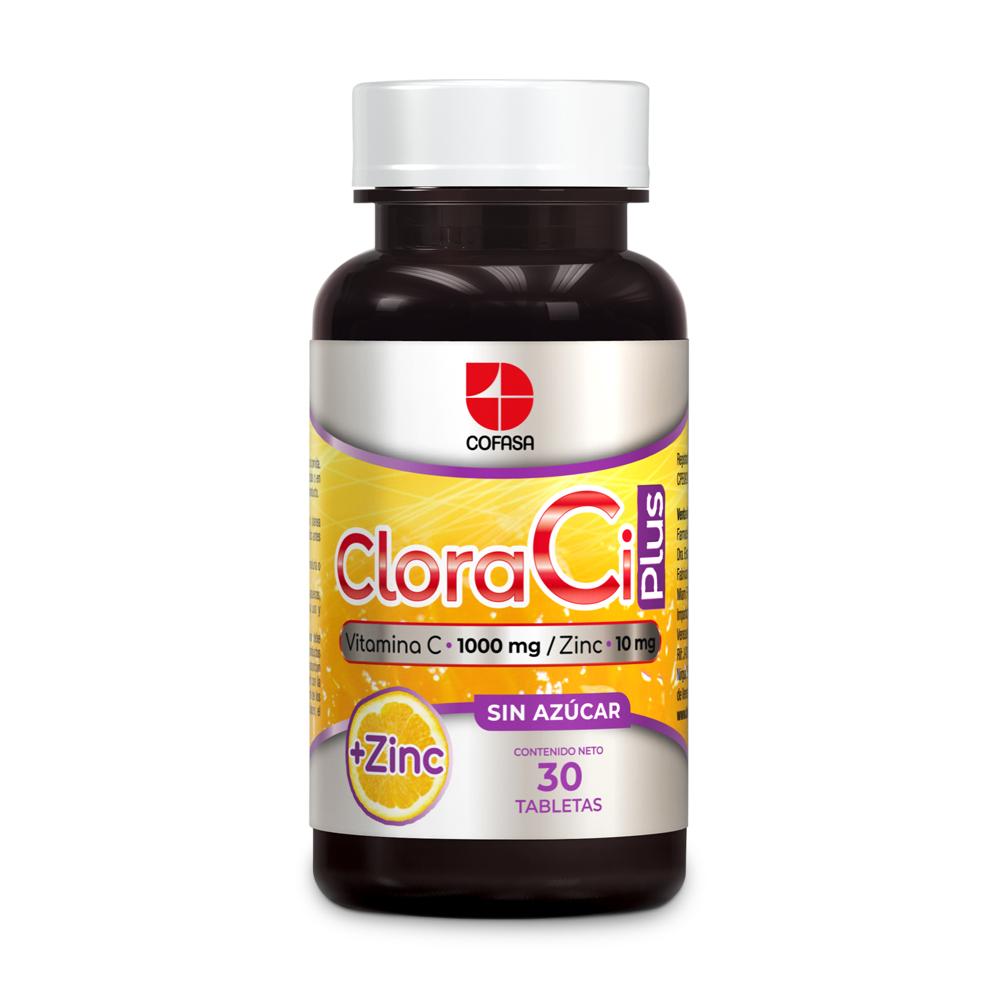 CLORACI C PLUS 1000 MG X 30 TAB COFASA