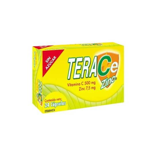 TERACEZINC 500 MG / 7.5 MG X 24 CAP FARMA