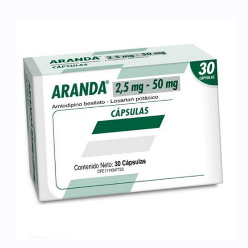 ARANDA 2.5 MG / 50 MG X 30 CAP FARMA