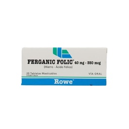 FERGANIC FOLIC 40 MG X 20 TAB MAST MEGALABS