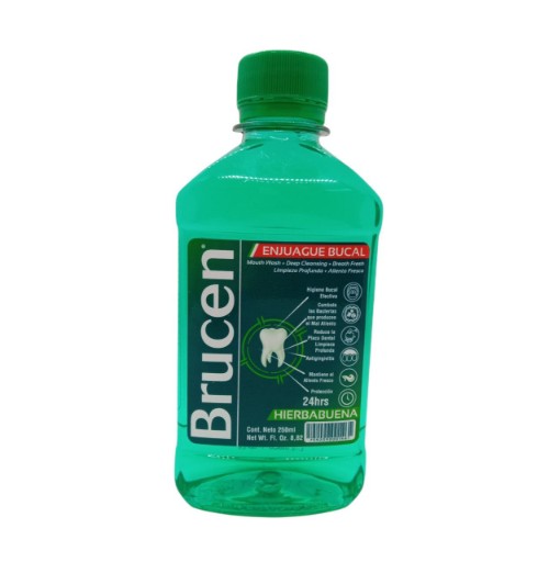 BRUCEN ENJUAGUE BUCAL HIERBABUENA X 250 ML