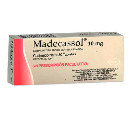 MADECASSOL 10 MG X 30 TAB POLINAC