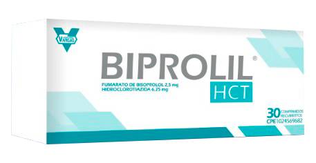 BIPROLIL HCT 2,5 MG / 6,25 MG X 30 COMP VARGAS