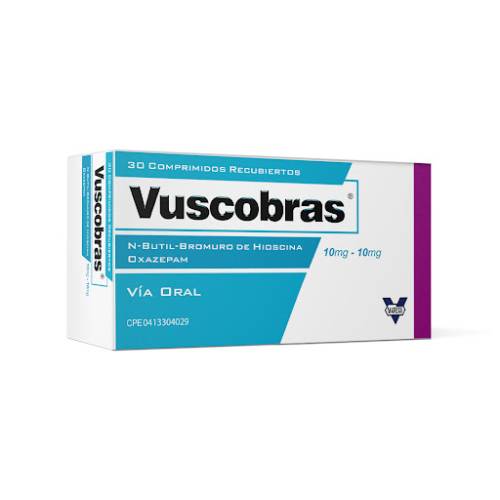 VUSCOBRAS 10 MG X 30 COMP/R