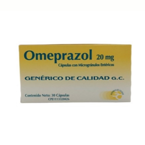 OMEPRAZOL 20 MG X 30 CAPSULAS G.C.